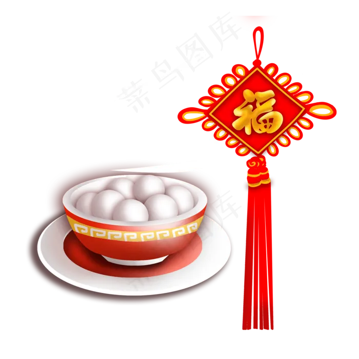 正月十五元宵节免抠素材(2000*2000px 300 dpi )psd模版下载