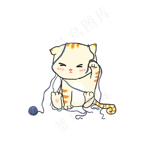 毛线猫咪(2000X2000(DPI:300))psd模版下载