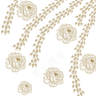 矢量花纹底纹设计素材