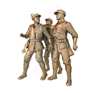 解放军雕塑png图