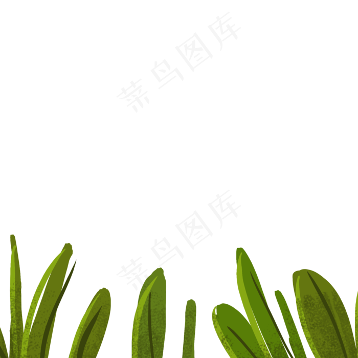 卡通绿色植物叶子下载(2000X2000(DPI:300))psd模版下载
