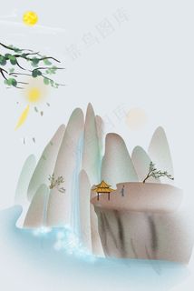 复古风灰色海报banner背景