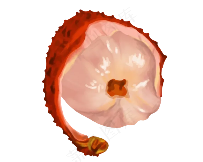 荔枝夏季水果小吃(2500X2000(DPI:300))psd模版下载