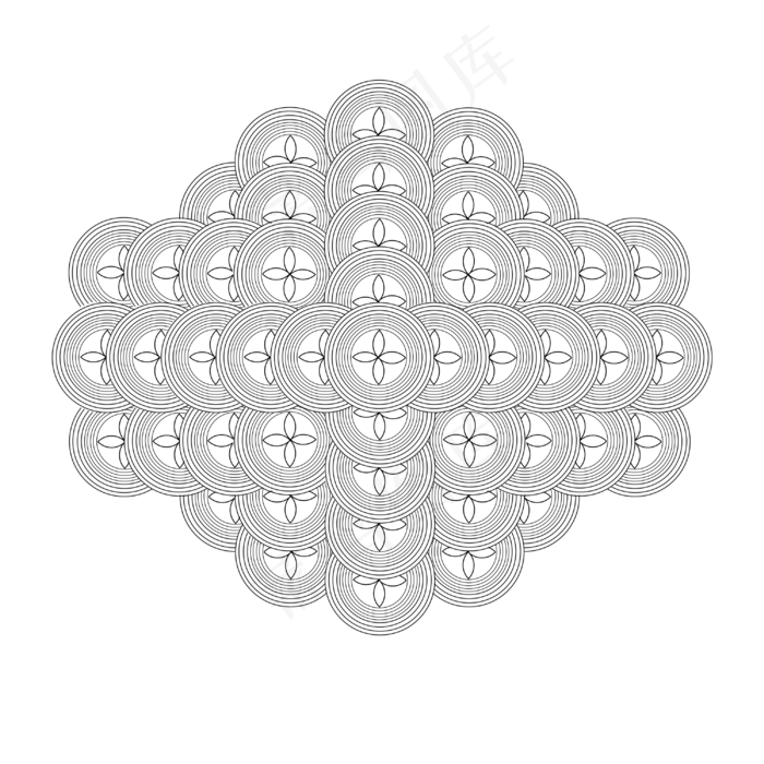 中式底纹,免抠元素(3000*3000px 300 dpi )psd模版下载