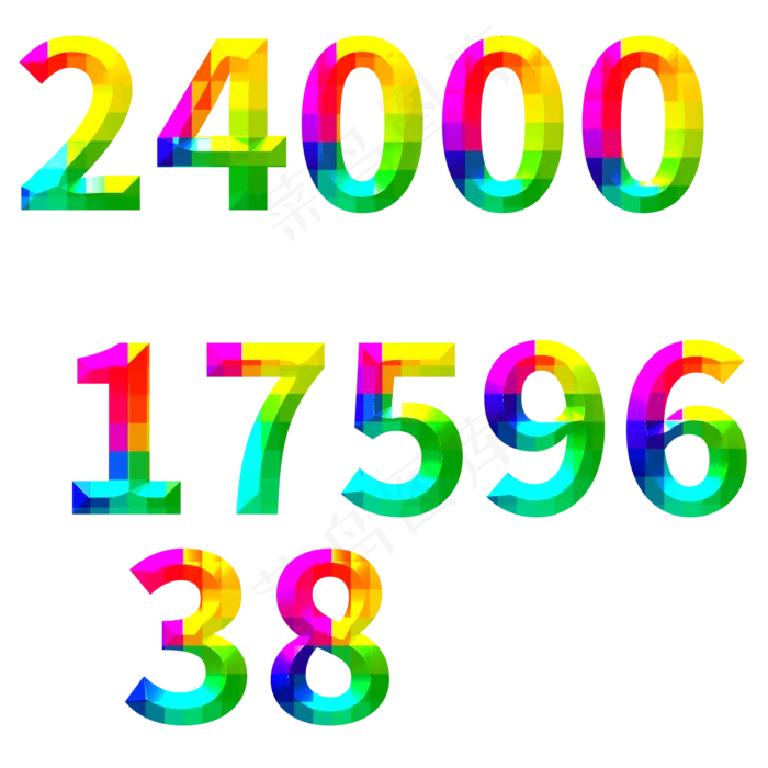 创意数字(2000X2000(DPI:72))psd模版下载