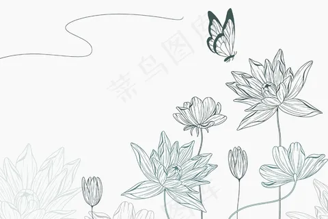 简单的花卉背景