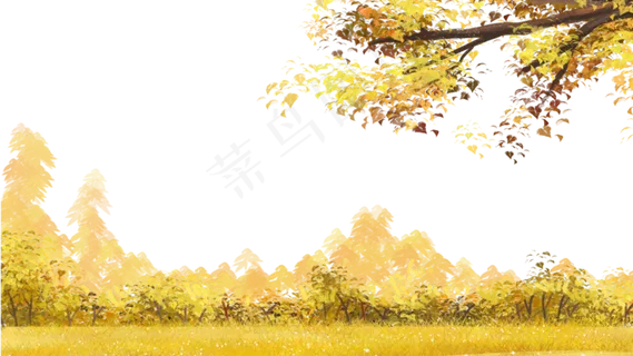 秋天秋叶主题边框