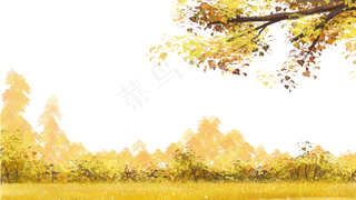 秋天秋叶主题边框