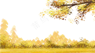 秋天秋叶主题边框