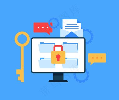 安全的数据文件传输概念。