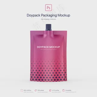 Doypack包装顶部喷口模型样机
