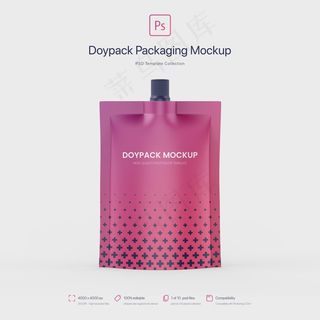 Doypack包装顶部喷口模型样机