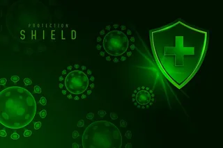 冠状病毒防护罩背景