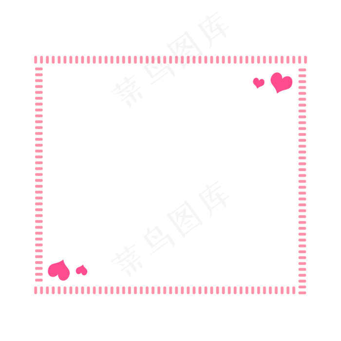 七夕节爱心红色边框对话框(2000X2000(DPI:300))psd模版下载