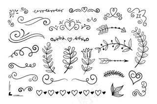 手绘装饰元素包