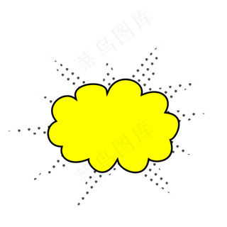 电商促销波普风对话气泡