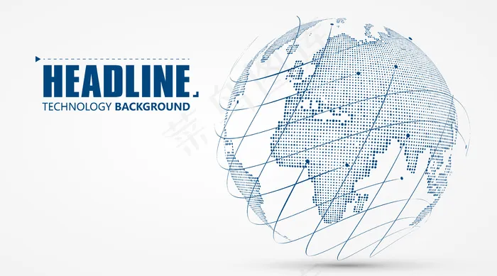 3d 地球图形象征着全球贸易插图。eps,ai矢量模版下载