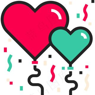 气球爱心情人节