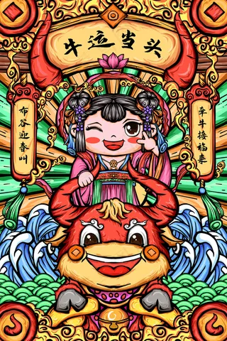 2021春节喜庆牛年