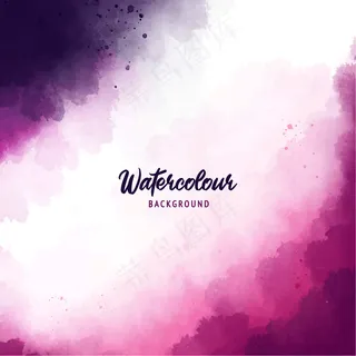 抽象泼墨背景与水彩纹理