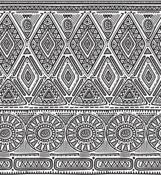 部落设计的无缝图案