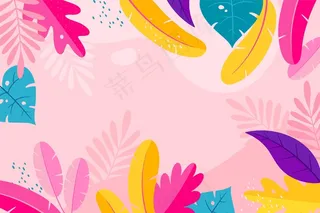 缤纷夏日背景概念