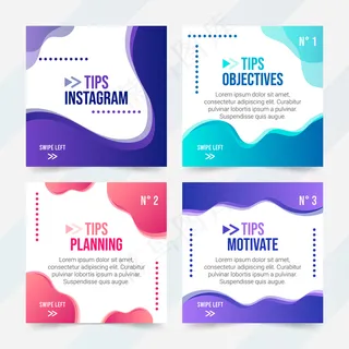 彩色提示收集模板