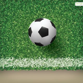 足球场中的足球图案和纹理背景。