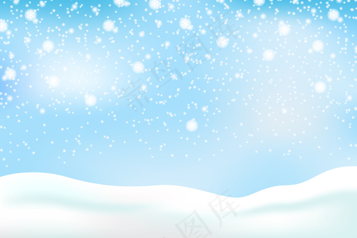 降雪背景与天空eps,ai矢量模版下载