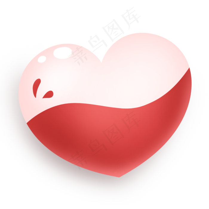 红色温馨七夕情人节爱心