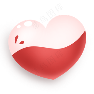红色温馨七夕情人节爱心