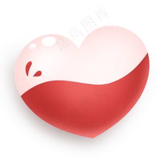 红色温馨七夕情人节爱心