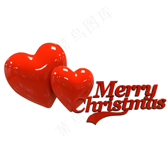 红色英文圣诞快乐(2000X2000(DPI:300))psd模版下载