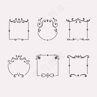 装饰性复古镜框套装