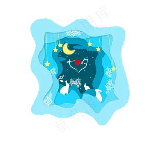 七夕情人节风景艺术字设计 七夕情人节风景艺术字设计