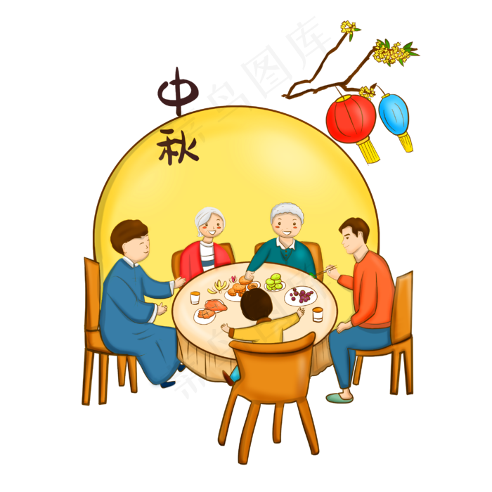 中秋团圆聚餐(3000X3000)