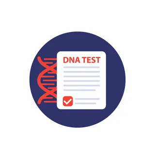 Dna 测试矢量平面图标