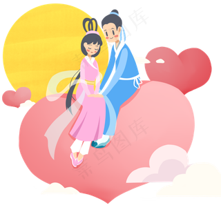 七夕节浪漫牛郎织女相会