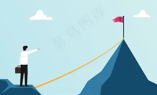 商人为成功设定目标的例证。