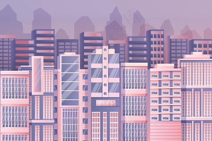 视频会议用城市壁纸eps,ai矢量模版下载