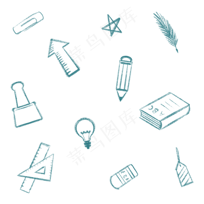 手绘涂鸦学习用品