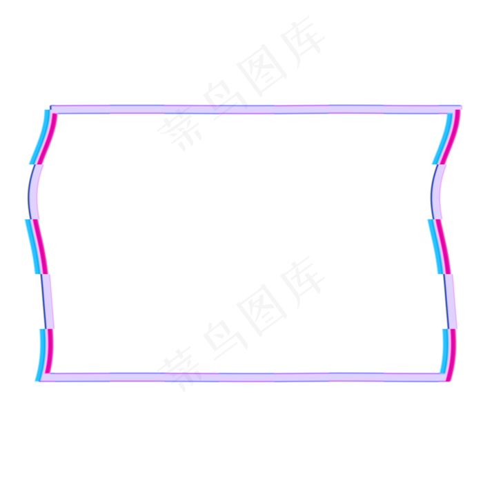 故障风边框(2000X2000(DPI:150))psd模版下载