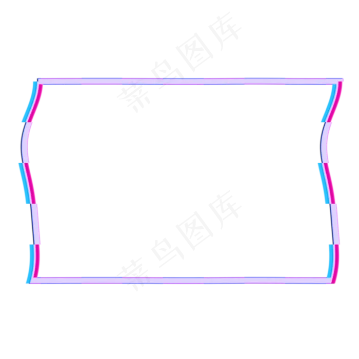 故障风边框(2000X2000(DPI:150))psd模版下载