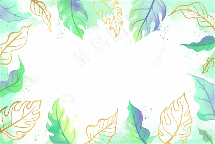 金箔自然背景eps,ai矢量模版下载