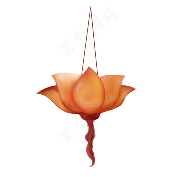 中秋节花灯电商促销莲花灯红灯笼