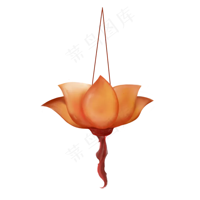 中秋节花灯电商促销莲花灯红灯笼(2000X2000(DPI:300))psd模版下载