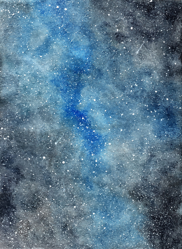 抽象水彩画暗星星系背景eps,ai矢量模版下载
