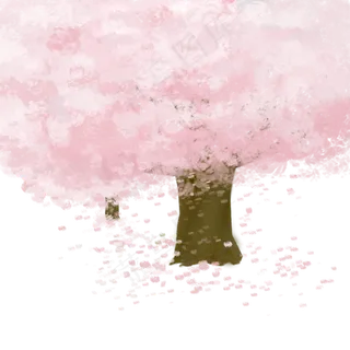 春天樱花,免抠元素