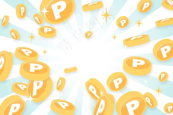 点币背景eps,ai矢量模版下载