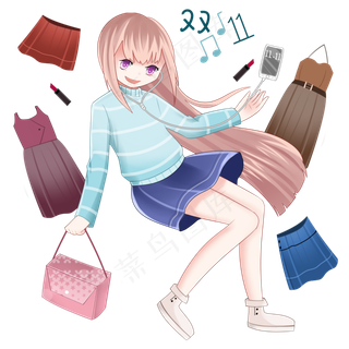 双十一女生狂欢购